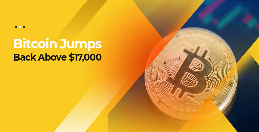 Bitcoin Jumps Back Above $17,000