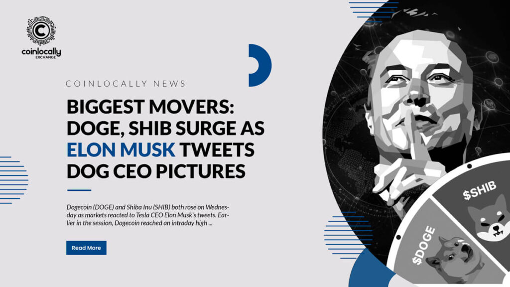 Biggest Movers: DOGE, SHIB Surge as Elon Musk Tweets Dog CEO Pictures