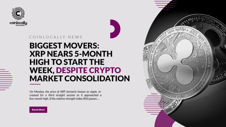 Biggest Movers: XRP Nears 5-Month High to Start the Week, Despite Crypto Market Consolidation