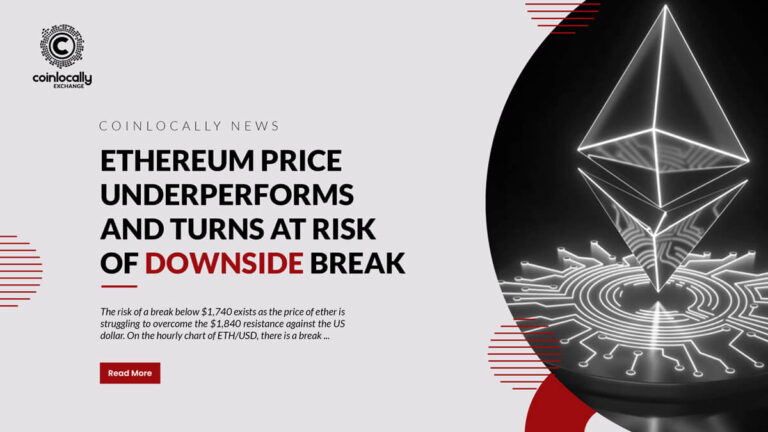 Ethereum Price Underperforms and Turns At Risk of Downside Break