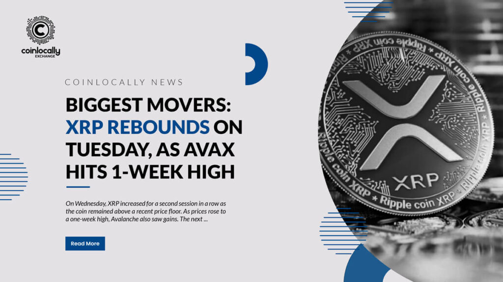 Biggest Movers: XRP Rebounds on Tuesday, as AVAX Hits 1-Week High