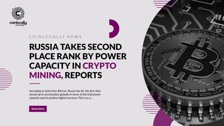 Russia Takes Second Place Rank by Power Capacity in Crypto Mining, Reports