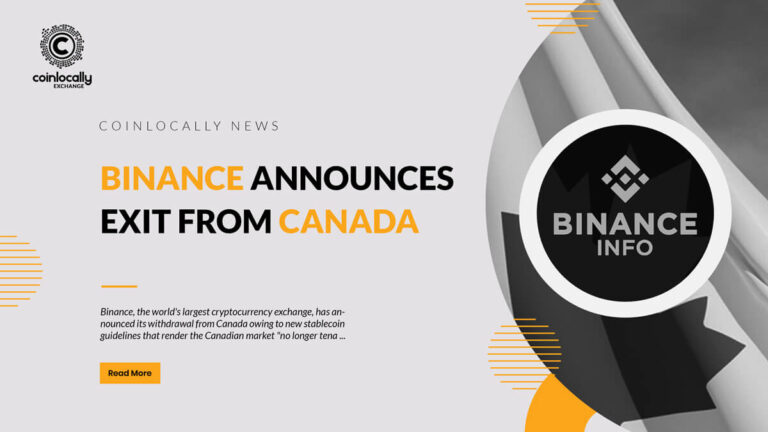 Binance announces exit from Canada