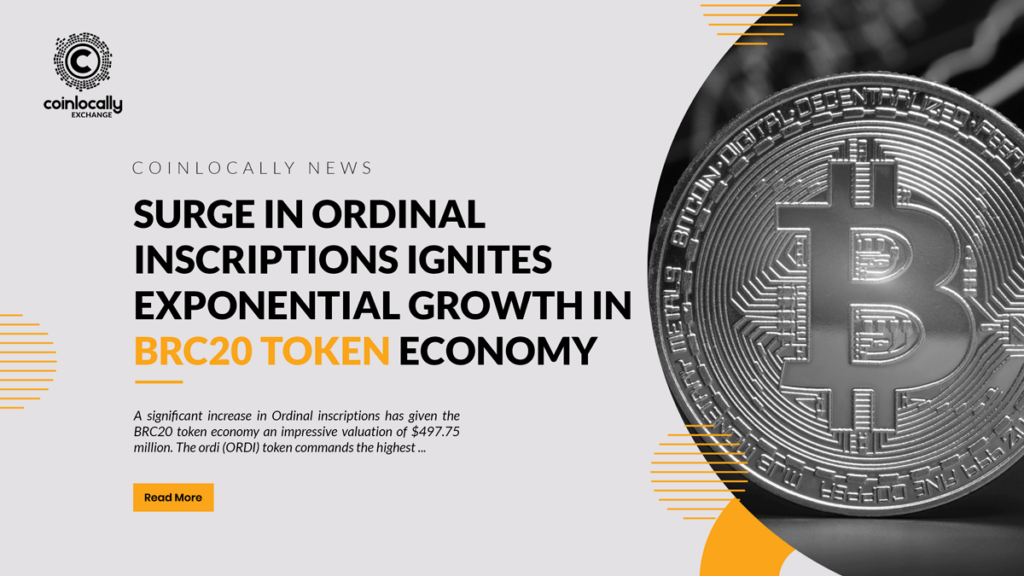 Surge in Ordinal Inscriptions Ignites Exponential Growth in BRC20 Token Economy