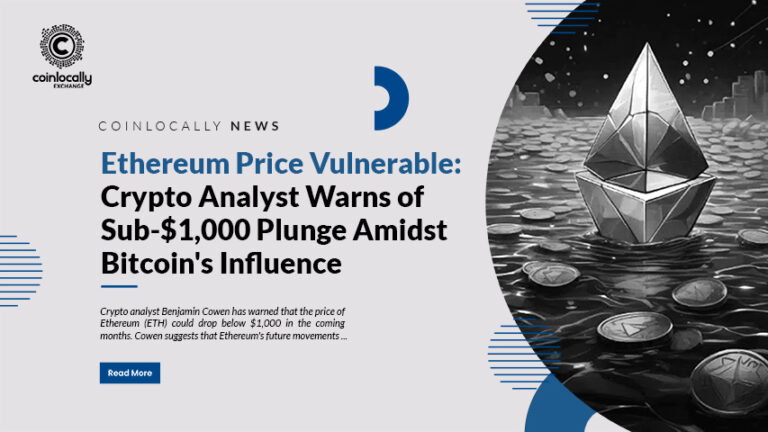 Ethereum Price Vulnerable: Crypto Analyst Warns of Sub-$1,000 Plunge Amidst Bitcoin's Influence